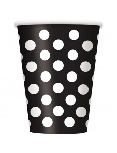 Copos Pretos Bolinhas